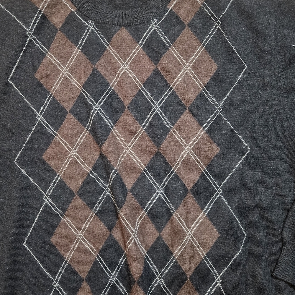 Jos. A. Bank Lambswool Argyle Sweater XXL - Picture 2 of 5